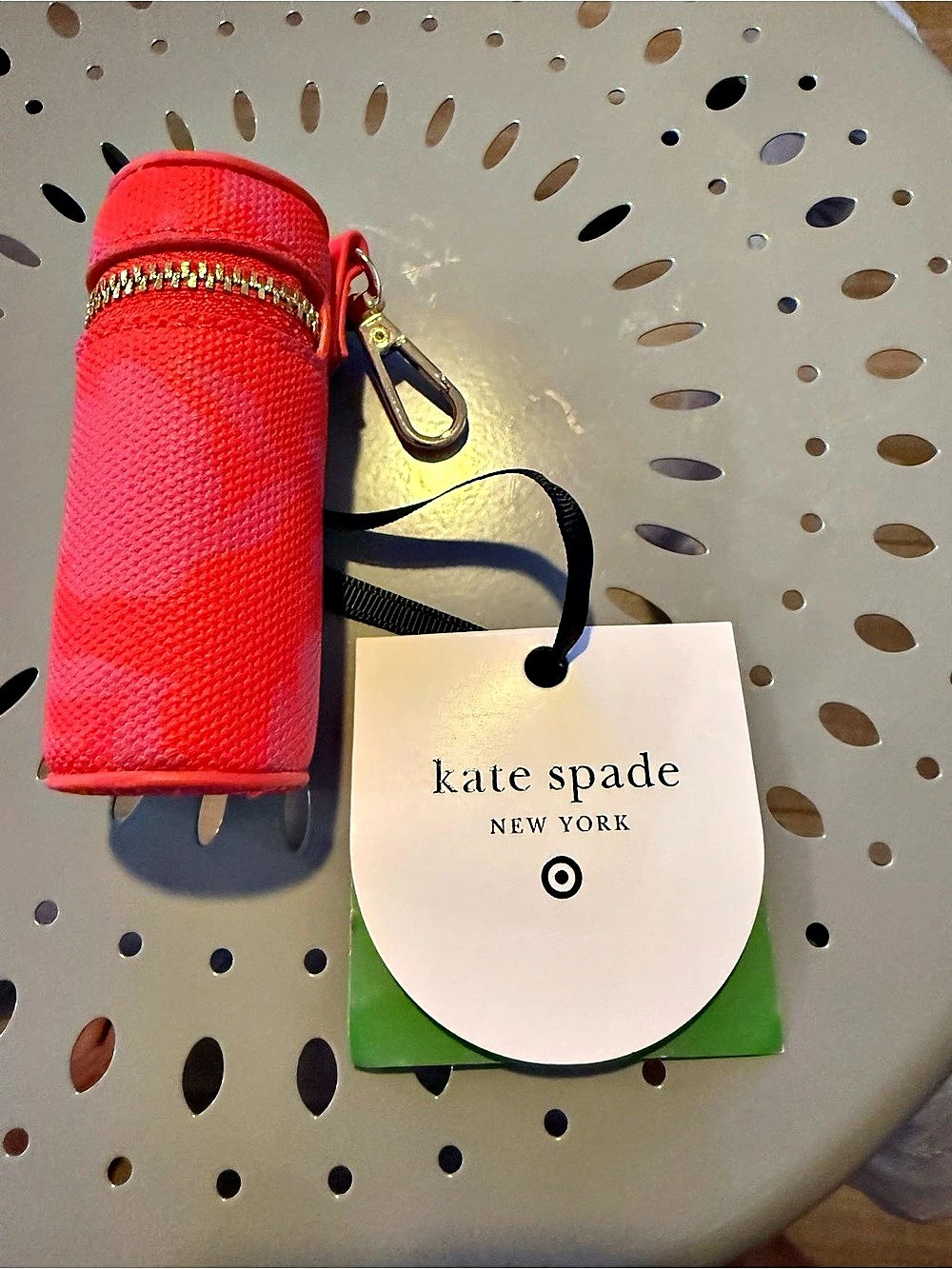 kate spade new york Puffy Pouch Pink Cosmetic Pouch for lipstick NWT